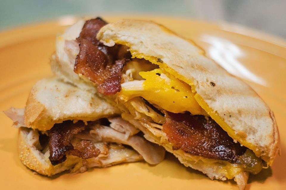 ‘Brown Sugar Bacon & Chicken’ Grilled Cheese Panini