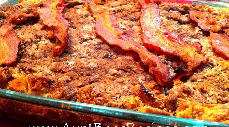 Make Ahead French Toast and Bacon Casserole