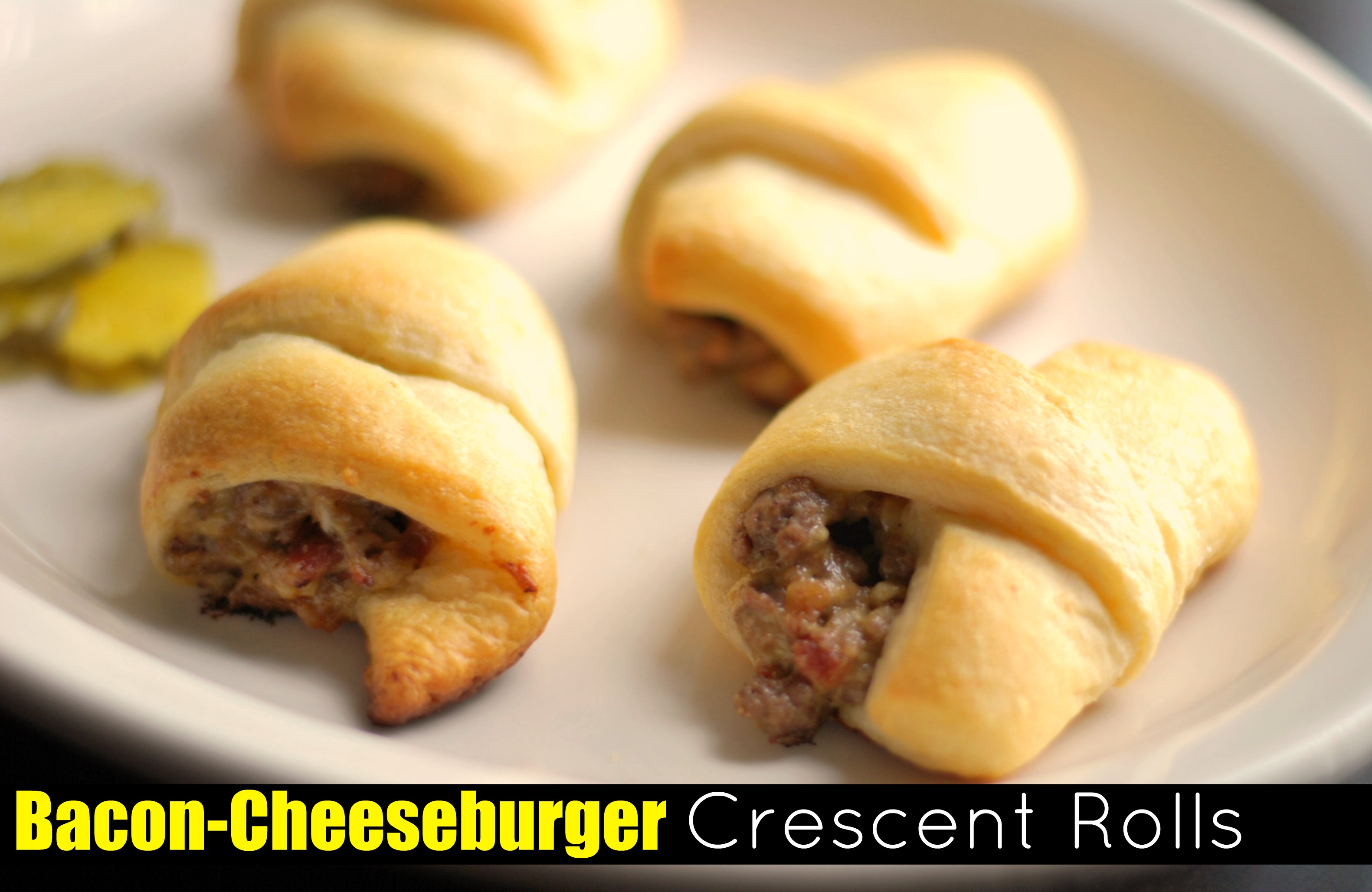 Bacon Cheeseburger Crescent Rolls