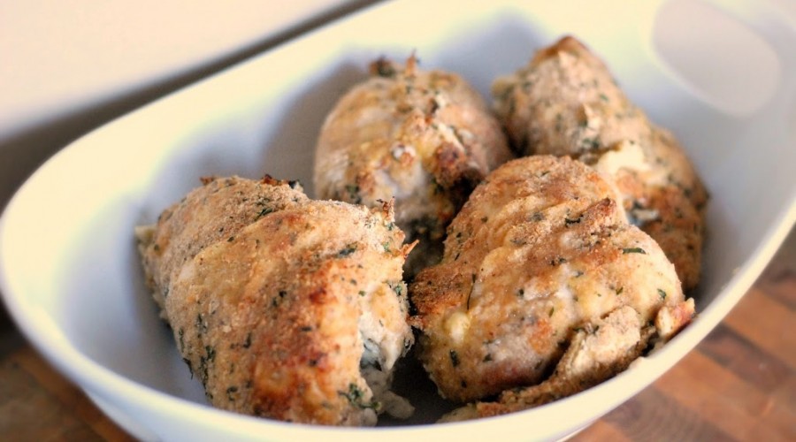 Roasted Garlic and Cream Cheese Stuffed Chicken