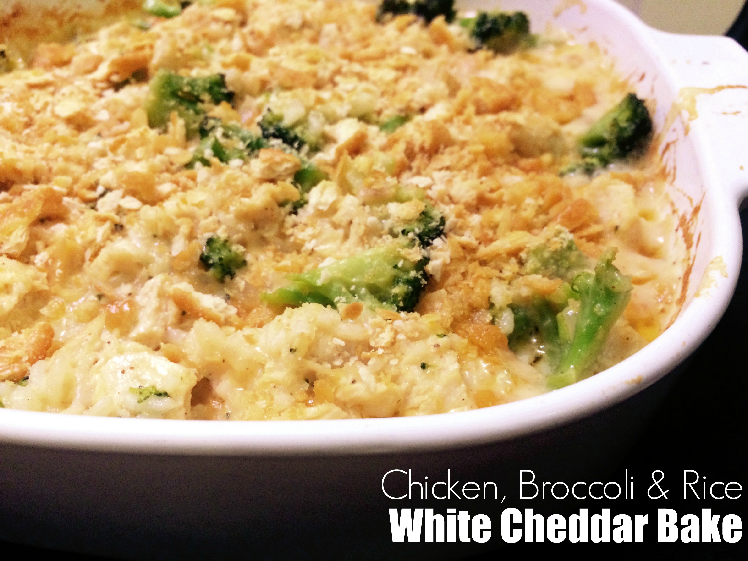 White Cheddar Chicken, Broccoli & Rice Bake