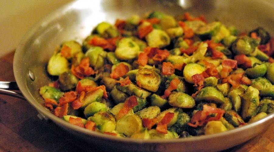 Brussels Sprouts with Bacon & Apple Cider Vinegar