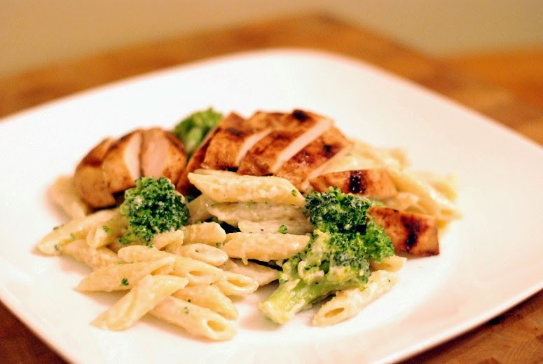Grilled Chicken & Broccoli Penne Alfredo – Aunt Bee's Recipes