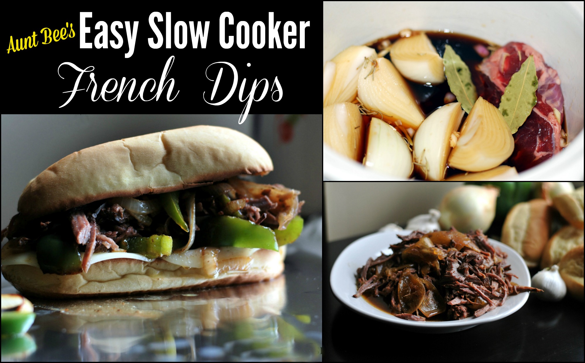 Easy Slow Cooker French Dips