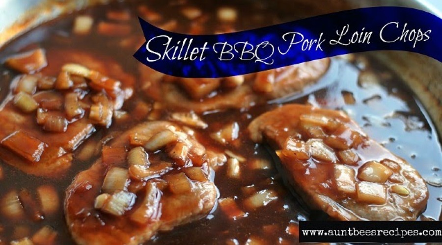 Skillet Barbecue Pork Loin Chops