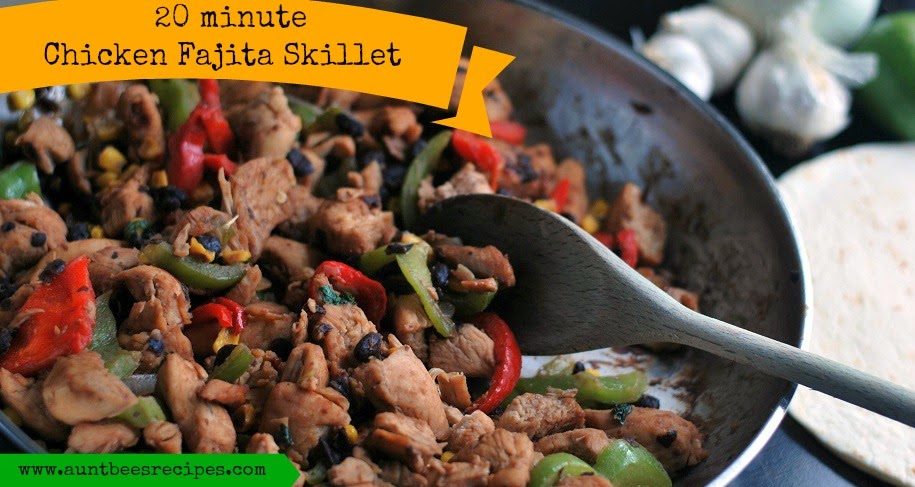 20 Minute Chicken Fajita Skillet Aunt Bee S Recipes   20 Minute Chicken Fajita Skillet Cropped Edit 