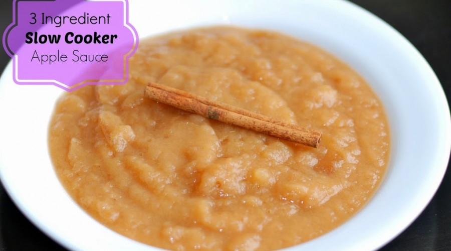 3 Ingredient Slow Cooker Apple Sauce