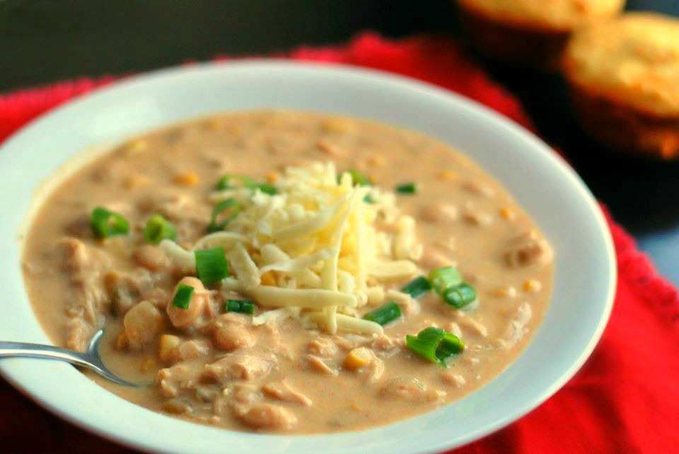 Slow Cooker White Chicken Chili Aunt Bee S Recipes