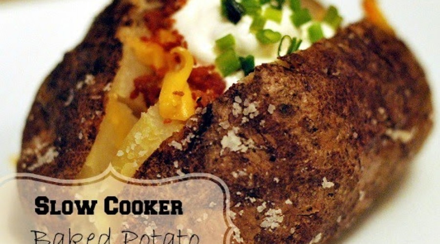 Slow Cooker Baked Potatoes