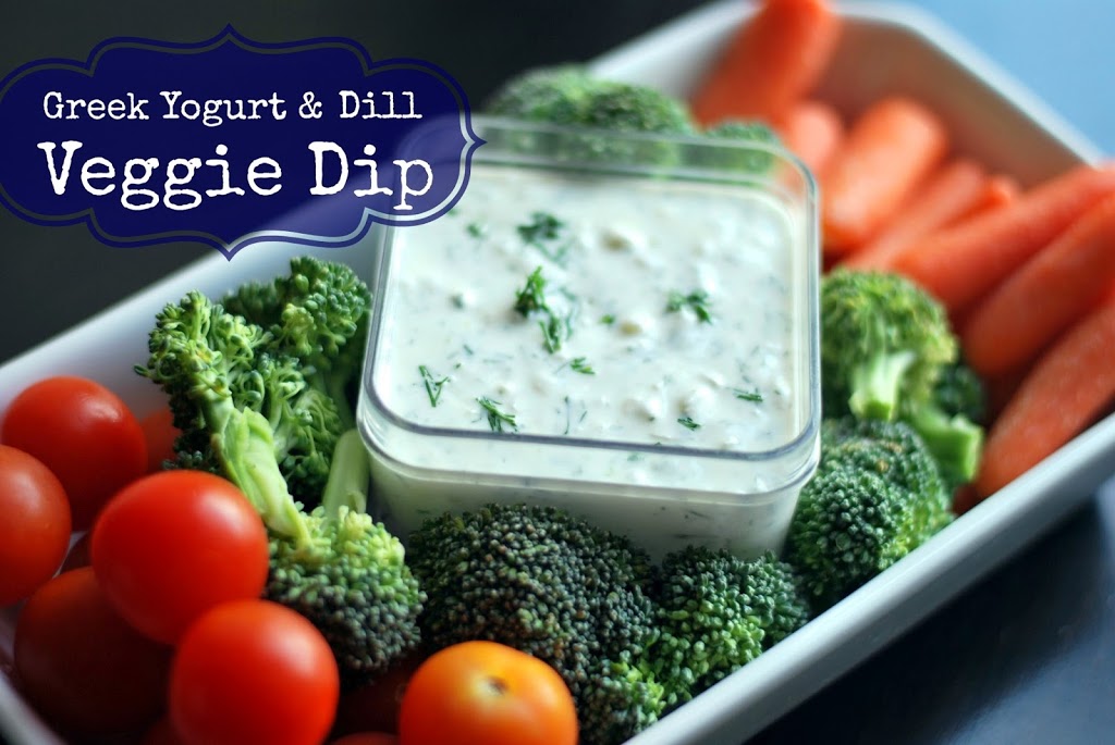 Greek Yogurt & Dill Veggie Dip Aunt Bee's Recipes