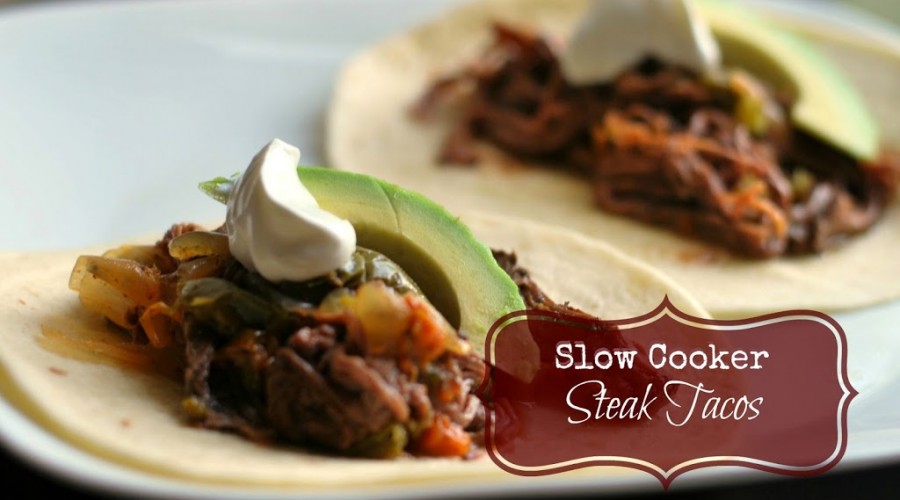 Slow Cooker Steak Tacos