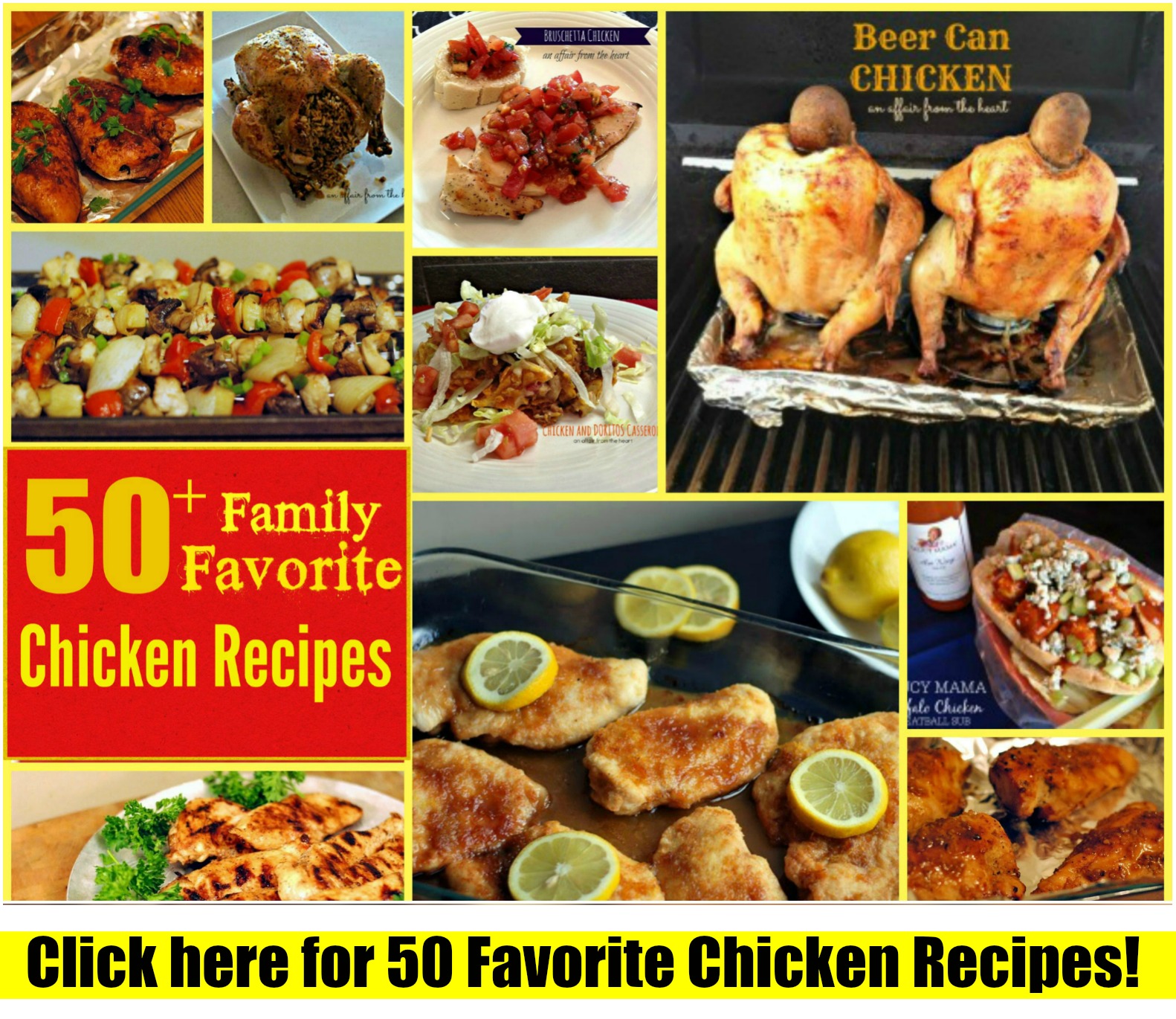 50+ Family Favorite Chicken Recipes