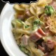 5 Ingredient Ham, Broccoli & Alfredo Pasta Toss