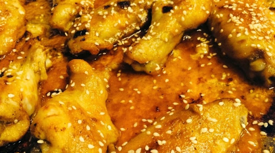 Baked Honey Sriracha Wings