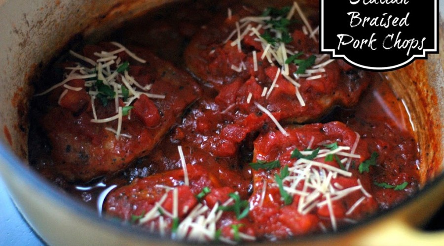 {3 Ingredient} Italian Braised Pork Chops