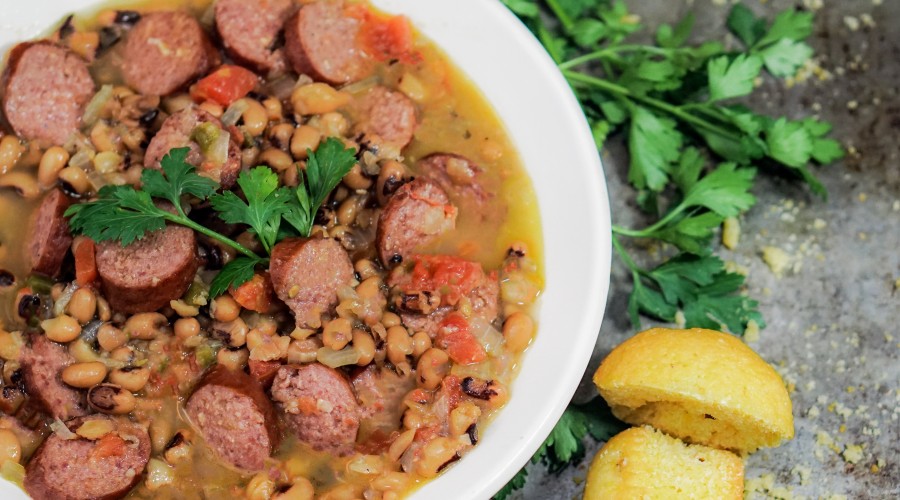 Smoked Sausage & Black-Eyed Pea Soup