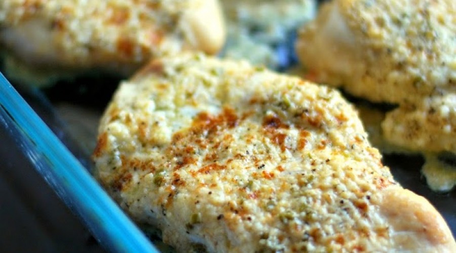 Lemon-Parmesan Crusted Baked Chicken