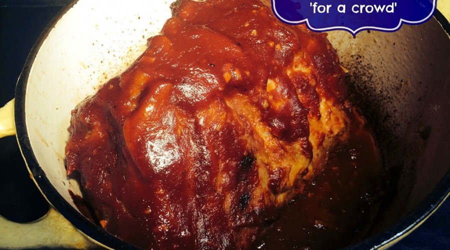 Easy BBQ Pulled Pork ‘for a crowd’