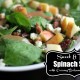 {Sweet & Tangy} Spinach Salad with Creamy Balsamic Vinaigrette