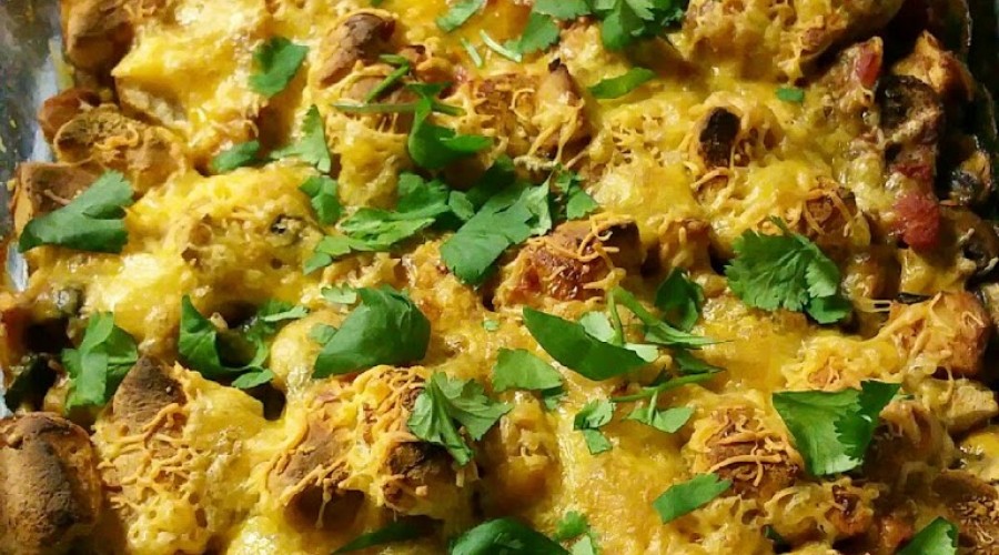 ‘Bubble Up’ Chicken Fajita Casserole