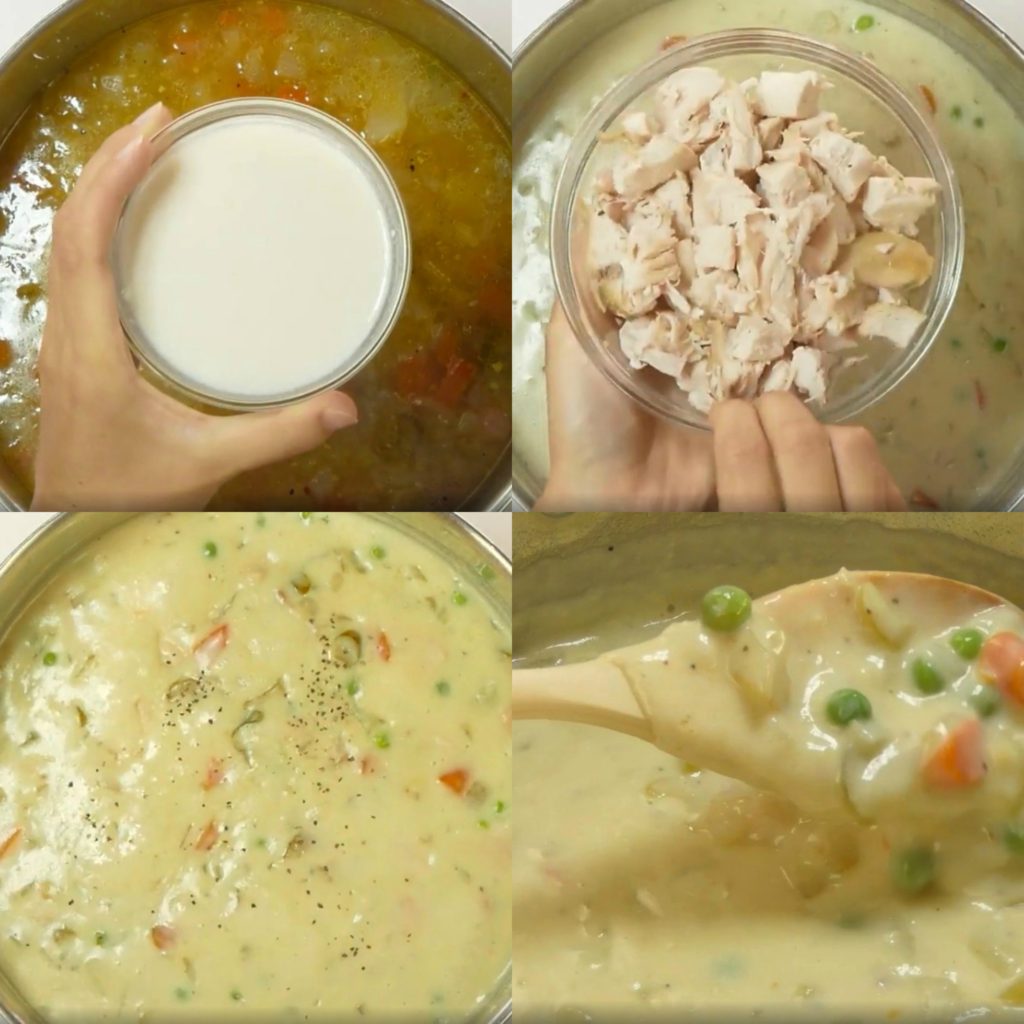 Chicken Pot Pie Soup | Aunt Bee's Recipes 