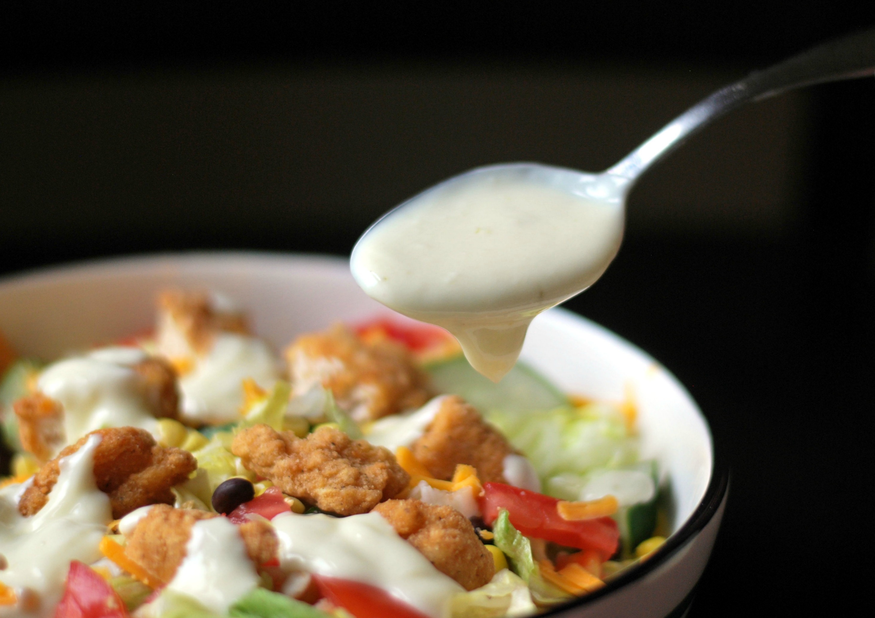 Crispy Chicken Salad with Creamy Honey-Lime Dressing