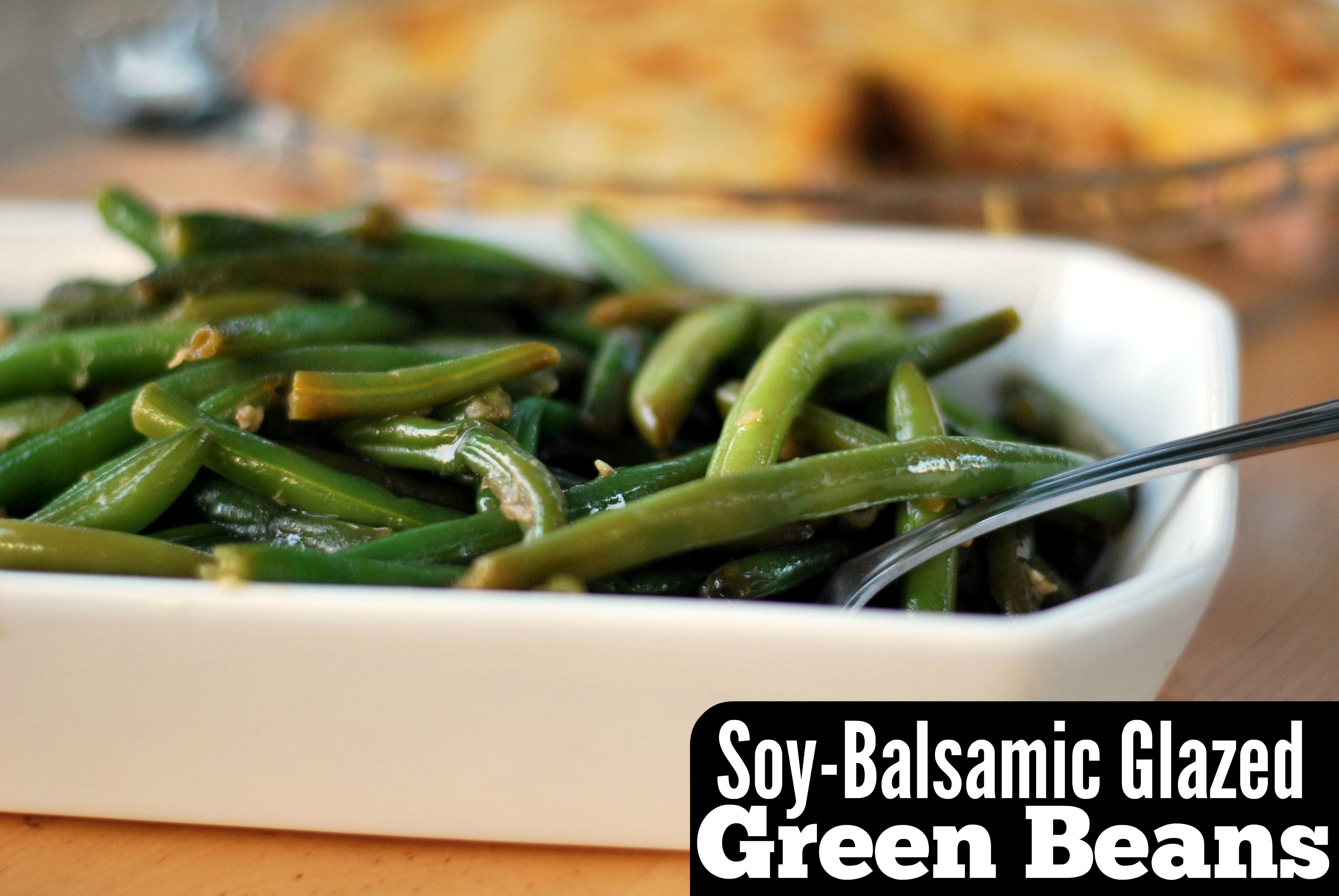 Soy-Balsamic Glazed Green Beans