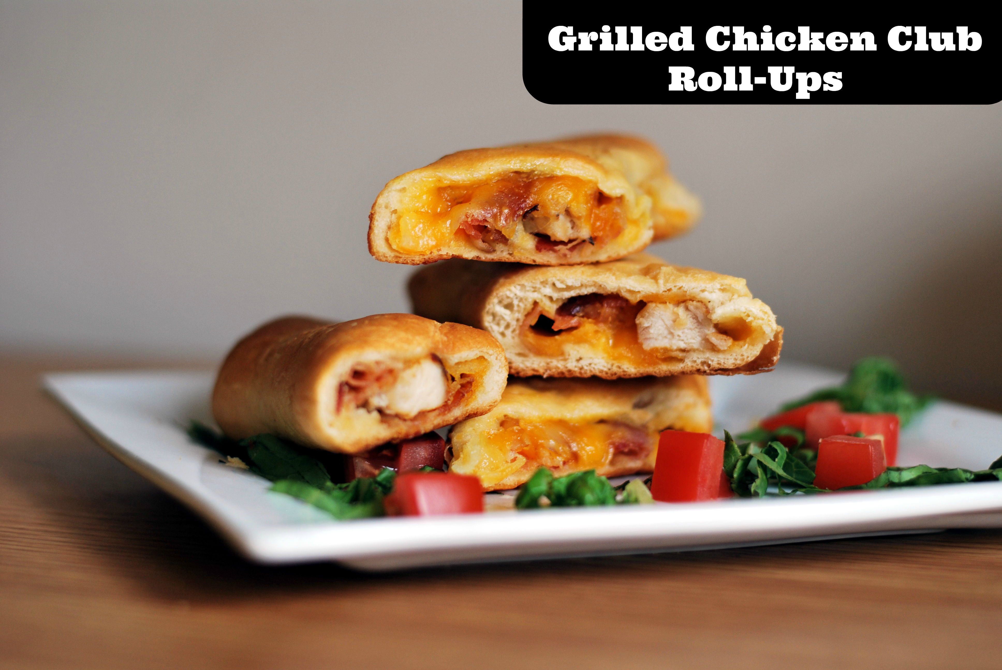Grilled Chicken Club Roll-Ups