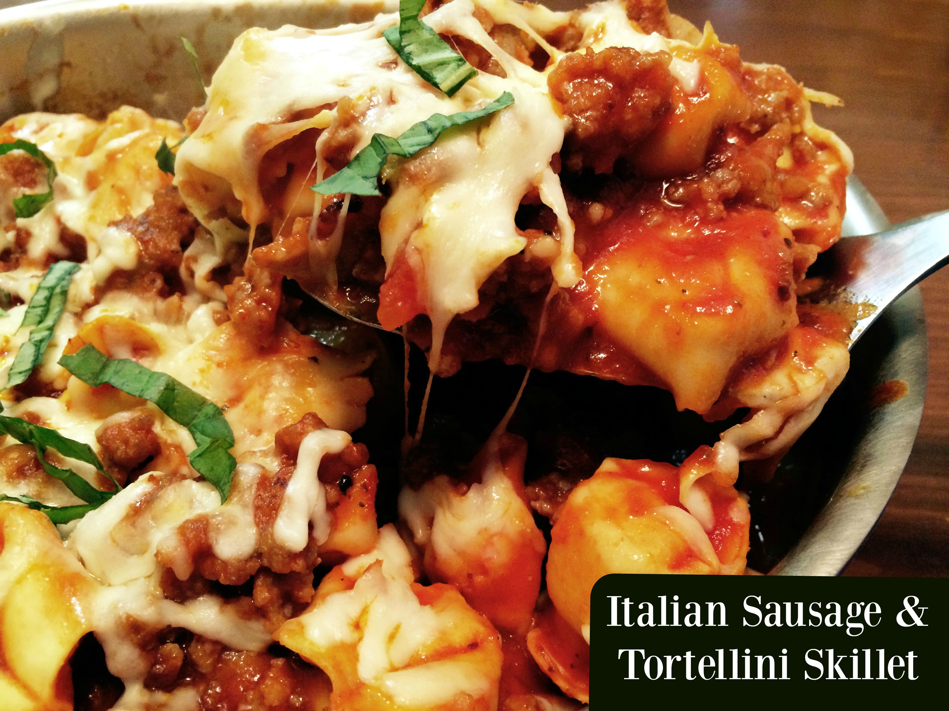 Italian Sausage & Tortellini Skillet