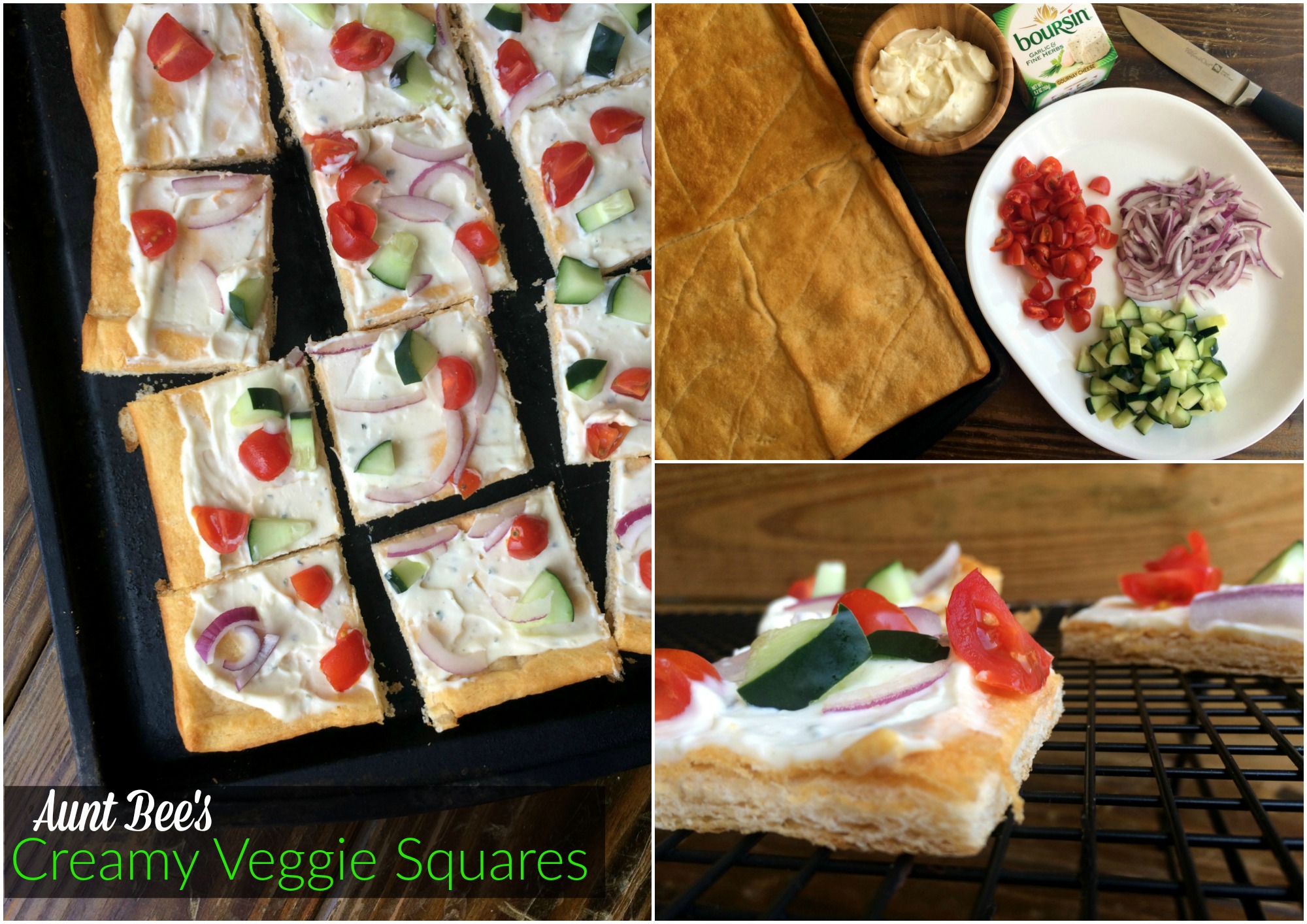 Creamy Veggie Squares