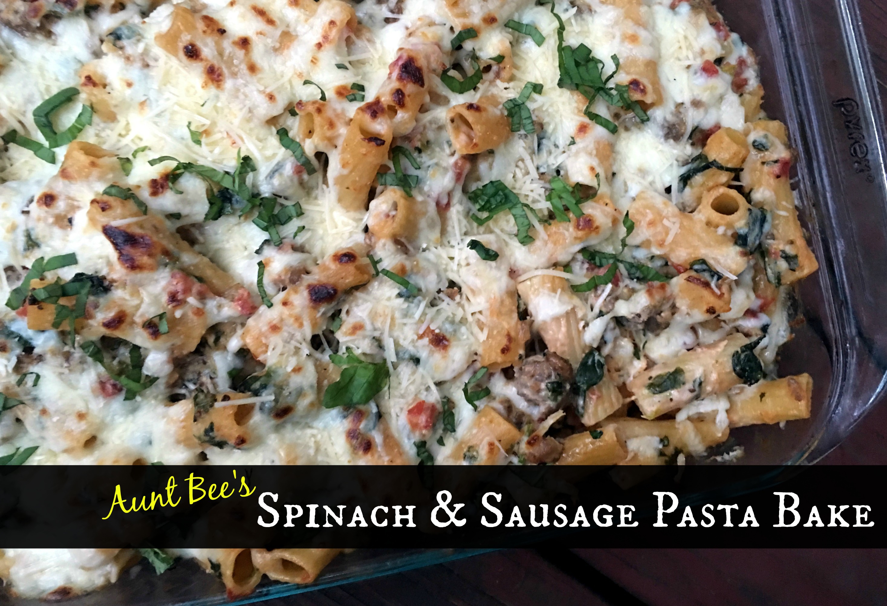 Creamy Spinach Sausage Pasta – Aunt Bee's Recipes