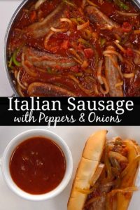 Italian Sausage with Peppers & Onions - Aunt Bee's Recipes