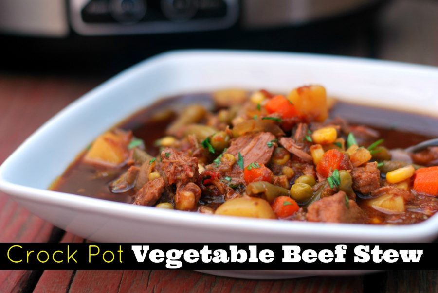 Crock Pot Vegetable Beef Stew - Aunt Bee's Recipes