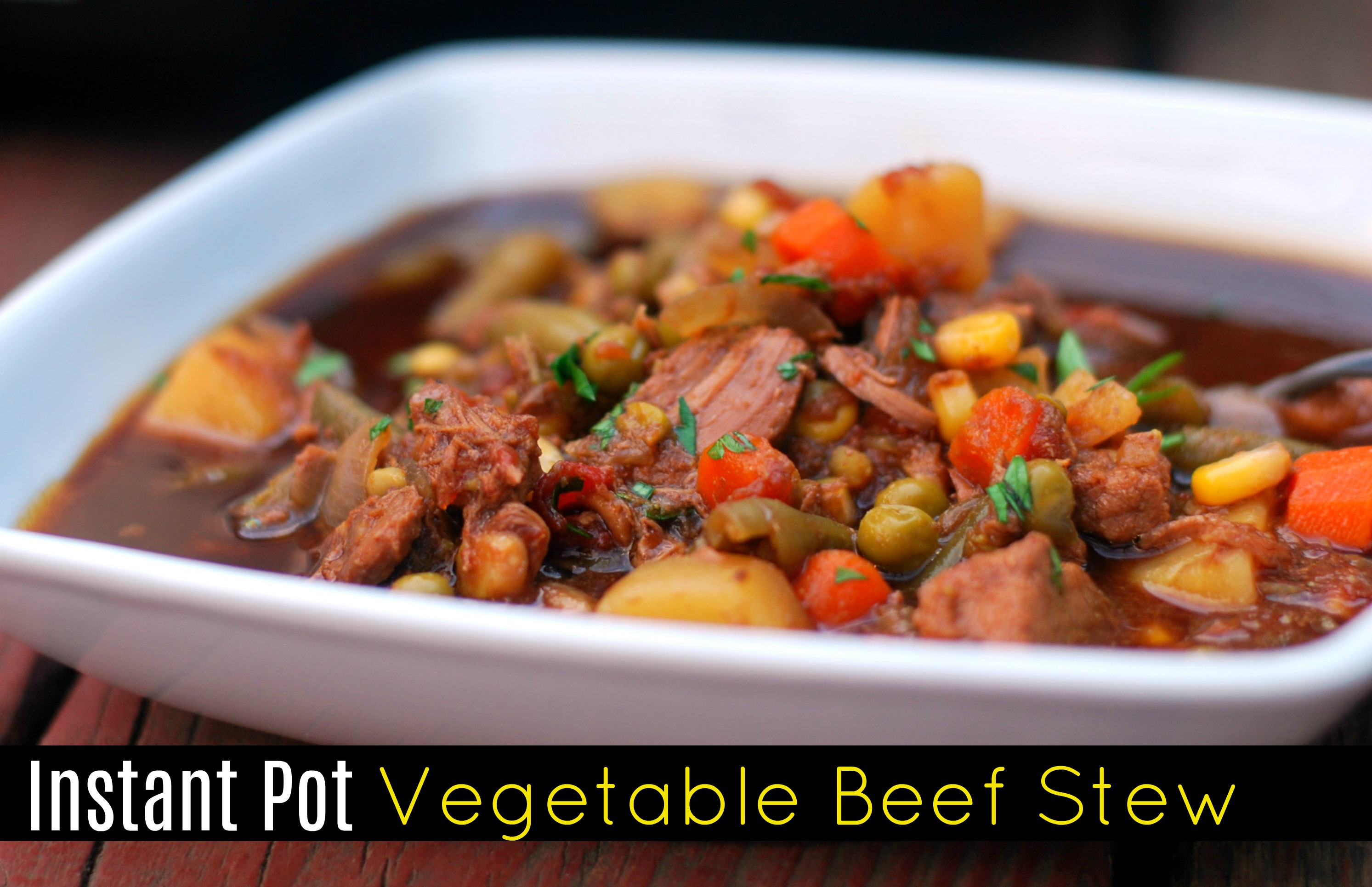 Instant Pot Vegetable Beef Stew