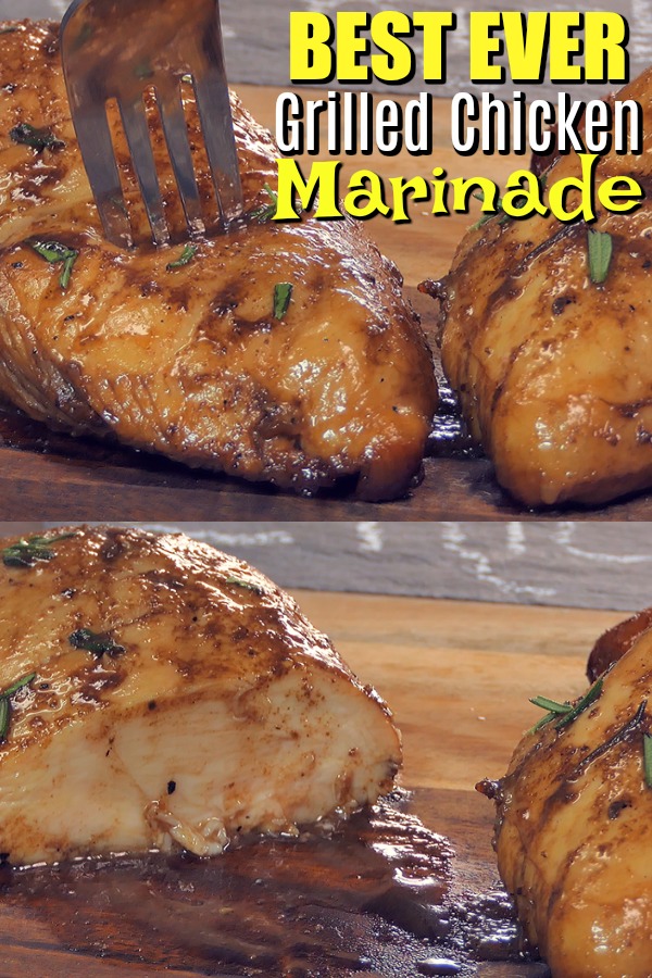  The BEST EVER Grilled Chicken Marinade makes the most tender and juicy grilled chicken!!! The only marinade you will EVER need! A little sweet, a little tangy, absolute perfection!