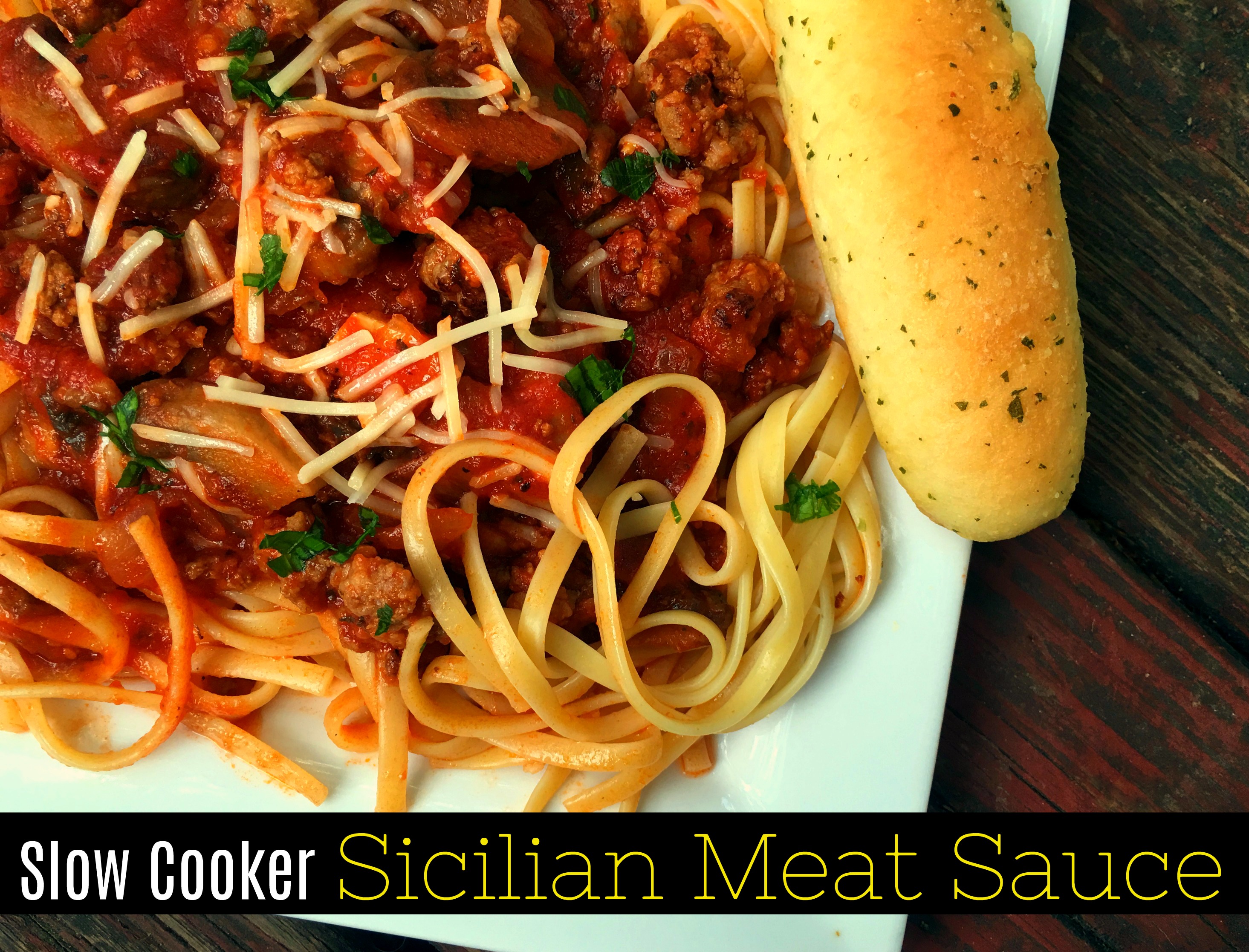 Slow Cooker Sicilian Spaghetti