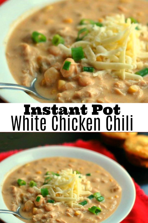 Instant Pot White Chicken Chili - Aunt Bee's Recipes