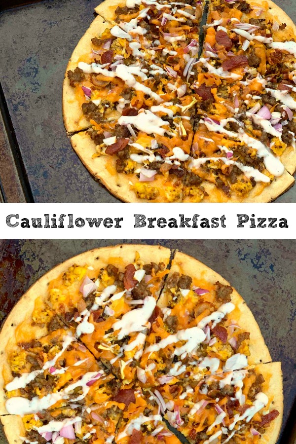 Cauliflower Breakfast Pizza