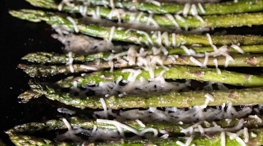Baked Asparagus with Parmesan